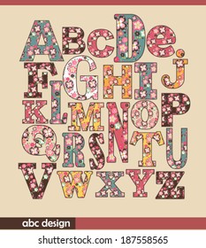 Vintage alphabet
