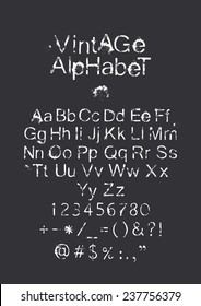 Vintage alphabet