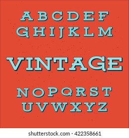 Vintage Alphabet font