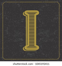 Vintage alphabet font design  handcrafted vector collection