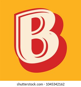 Vintage alphabet font design  handcrafted vector collection