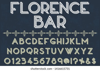vintage alphabet Font Script Typeface handcrafted handwritten vector label design old style.Shadow Effect.vintage Hand Drawn.Retro Typography.Vector