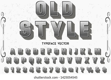vintage alphabet Font Script Typeface handcrafted handwritten vector label design old style.Shadow Effect.vintage Hand Drawn.Retro Typography.Vector Illustration.