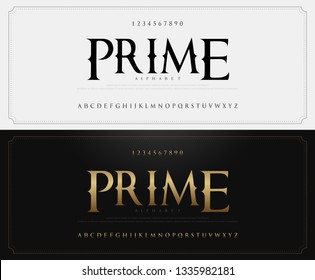 Vintage alphabet letters font and number set. Elegant Classic Lettering Designs. Typography fonts luxury style. vector illustration