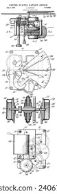 Vintage Alternating current Clock Patent From 1929.