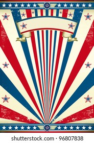 Vintage america. A vintage poster for your message. Enjoy !