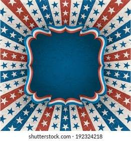 Vintage american background for 4th of july. EPS 10 contains transparency.