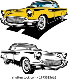 Vintage American Classic Muscle Cars 1 svg