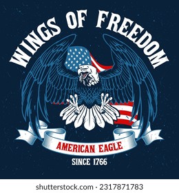 Vintage American Eagle Tshirt Design