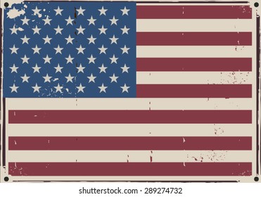 Vintage American Flag Patriotic Background