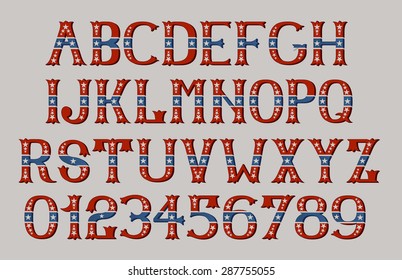 Vintage American Font EPS 8 