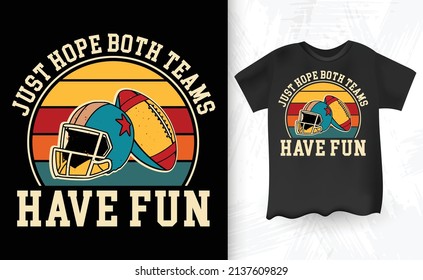 Vintage American Football Player Gift I Vintage T-Shirt Design