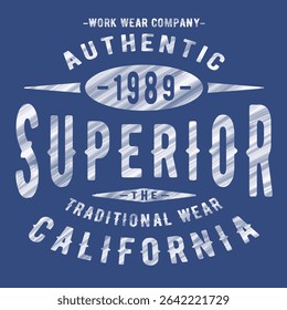 Vintage American Graphic Design For Apparels
