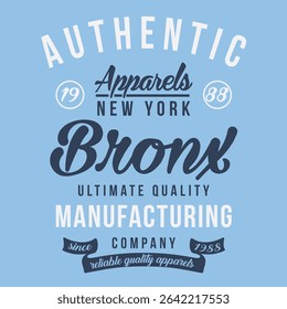 Vintage American Graphic Design,Poster New York, Bronx