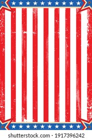 A vintage american poster with and a texture for your advertising