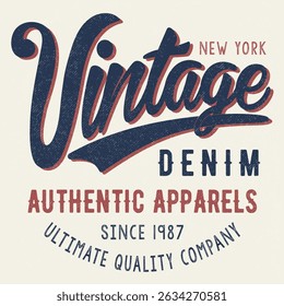 Vintage American Sign Graphic Vector Illustration