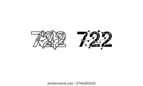 Vintage analog clock displaying time as 7:22 in classic typography style.