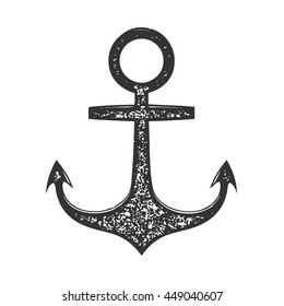 Vintage anchor vector illustration