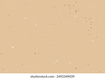 Vintage antique background with scuffed speckled splashes and grunge. Vintage ecru background with dots, speckles, specks, flecks, particles. Light tan craft repeating wallpaper. Natural beige grunge