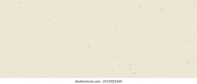 Vintage antique background with scuffed speckled splashes and grunge. Vintage ecru background with dots, speckles, specks, flecks, particles. Light tan craft repeating wallpaper. Natural beige grunge 