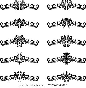 Vintage Antique Baroque Decorative Element