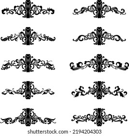 Vintage Antique Baroque Decorative Element