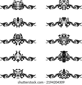 Vintage Antique Baroque Decorative Element