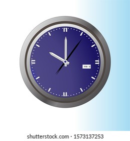 Vintage antique clock vector design ten o'clock. - Vector 