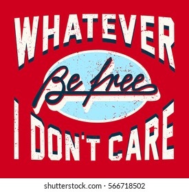 Vintage apparel print design. vector illustration. Script typography. 