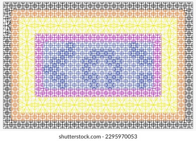 Vintage Arabic pattern. Persian colored carpet. Rich ornament for fabric design, handmade, interior decoration, textiles. Abstract background.