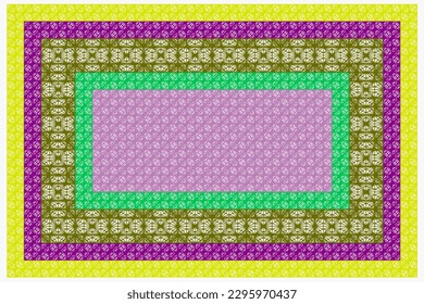 Vintage Arabic pattern. Persian colored carpet. Rich ornament for fabric design, handmade, interior decoration, textiles. Abstract background.