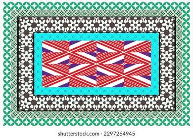 Vintage Arabic pattern. Persian colored carpet. Rich ornament for fabric design, handmade, interior decoration, textiles. Abstract background.