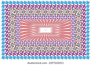 Vintage Arabic pattern. Persian colored carpet. Rich ornament for fabric design, handmade, interior decoration, textiles. Abstract background.