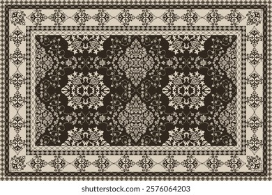 Vintage Arabic pattern.Persian colored carpet.Rich ornament for fabric design,handmade,interior decoration,textiles.Abstract design of persian carpet with geometric ornament.Moroccan style background.