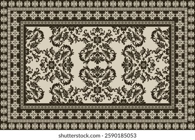 Vintage Arabic pattern.Persian colored carpet.Rich ornament for fabric design,handmade,interior decoration,textiles.Abstract design of persian carpet with geometric ornament.Moroccan style background.