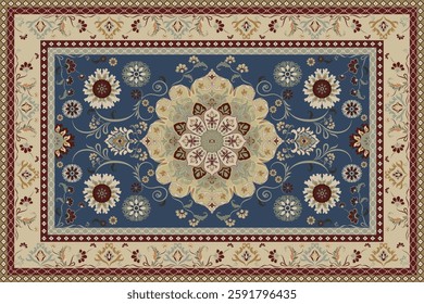 Vintage Arabic pattern.Persian colored carpet.Rich ornament for fabric design,handmade,interior decoration,textiles.Abstract design of persian carpet with geometric ornament.Moroccan style background.