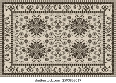 Vintage Arabic pattern.Persian colored carpet.Rich ornament for fabric design,handmade,interior decoration,textiles.Abstract design of persian carpet with geometric ornament.Moroccan style background.