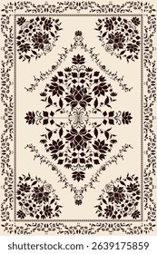 Vintage Arabic pattern.Persian colored carpet.Rich ornament for fabric design,handmade,interior decoration,textiles.Abstract design of persian carpet with geometric ornament.Moroccan style background.