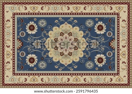 Vintage Arabic pattern.Persian colored carpet.Rich ornament for fabric design,handmade,interior decoration,textiles.Abstract design of persian carpet with geometric ornament.Moroccan style background.