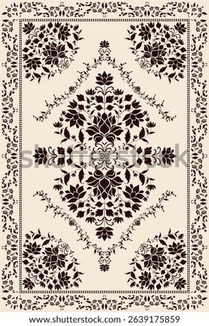 Vintage Arabic pattern.Persian colored carpet.Rich ornament for fabric design,handmade,interior decoration,textiles.Abstract design of persian carpet with geometric ornament.Moroccan style background.