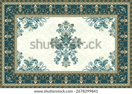 Vintage Arabic pattern.Persian colored carpet.Rich ornament for fabric design,handmade,interior decoration,textiles.Abstract design of persian carpet with geometric ornament.Moroccan style background.