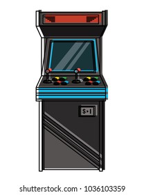 Vintage Arcade Game Machine