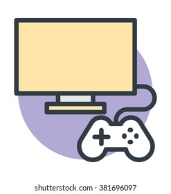 Vintage Arcade Game Vector Icon