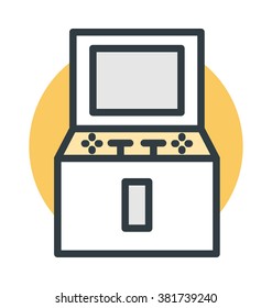Vintage Arcade Game Vector Icon