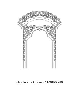El vectorial del arco vintage