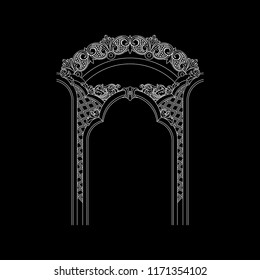 The vintage arch vector