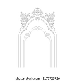 The vintage arch vector