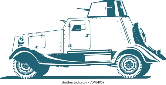 vintage armored car