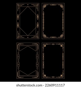Vintage Art Deco Frames Objekt