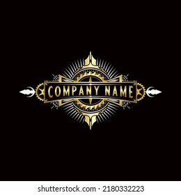 vintage art deco logo design